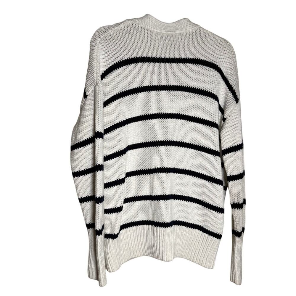 La Ligne Marina Striped Cable Knit Cardigan Women’s Sz. M - Picture 5 of 11